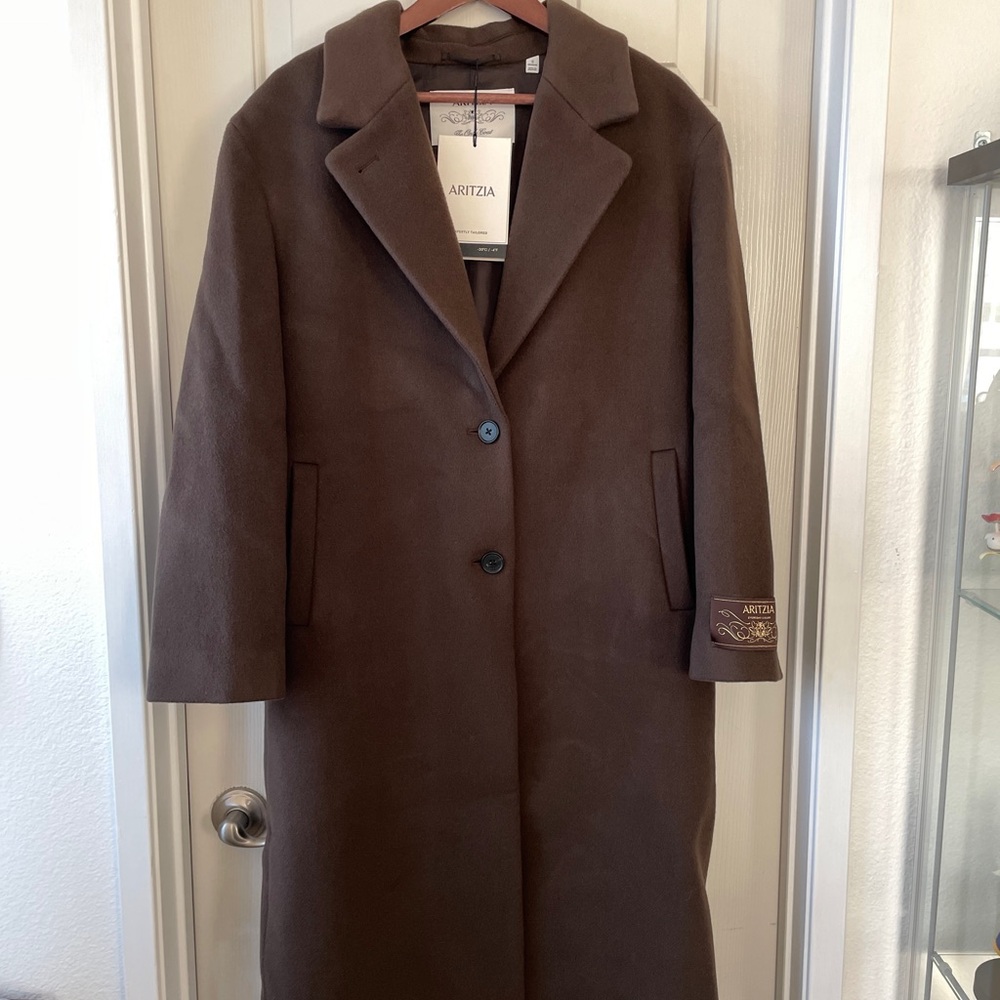 Aritzia brown pea coat - Picture 7 of 16